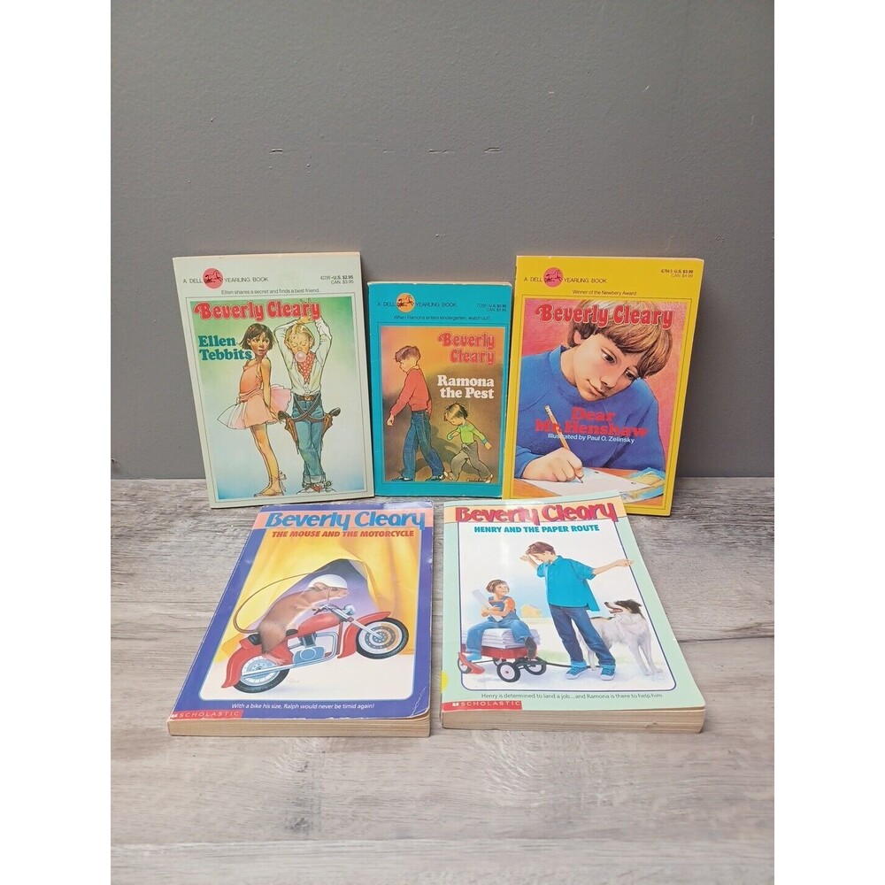 Beverly Cleary  Book Lot - Mouse Motorcycle Henry Ramona Henshaw Tebbits